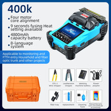Load image into Gallery viewer, Fiber Optic Fusion Splicer Full set Hot Melt Machine Fully Automatic Fusion Splicer Fiber Optic Cable Trunk Wire Jumper A-87S