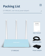 Load image into Gallery viewer, 1200Mbps WiFi Router 802.11ac dual band through walls wireless router with 4 Antennas wifi coverage home Router 5g wifi router