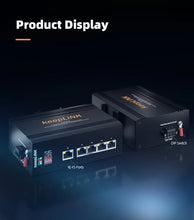 Load image into Gallery viewer, KeepLiNK Industrial 5-Port Gigabit Ethernet Switch Unmanaged Plug And Play 10/100/1000BASE-T Aluminum Housing IP40 KP-9000-65-5GT