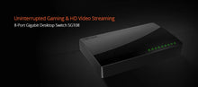 Load image into Gallery viewer, Tenda SG108 Network Switchs 8 Ports Gigabit Desktop Switch 10/100/1000Mbps RJ45 Port SOHO Switch 1.6Gbps Switching Capacity