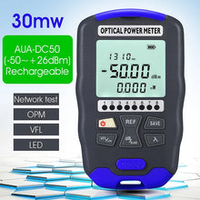 Load image into Gallery viewer, COMPTYCO AUA-DC70 Optical Power Meter -70~+10dBm 4 in 1 OPM Multifunction Fiber Network Cable Tester VFL 15-30MW(optional)