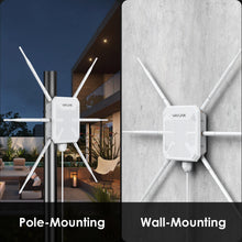 Load image into Gallery viewer, WAVLINK High Power WiFi6 Long Range Outdoor Access Point Dual Band 2.4G+5G WiFi Mesh Extender Booster with PoE IP67 Weatherproof