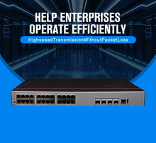Load image into Gallery viewer, Huawei S5735S-L24T4S-A1 24Port 4 Gig Enterprise Ethernet Switch, 24*10/100/1000BASE-T Ethernet ports, 4 Gigabit SFP, AC power supply