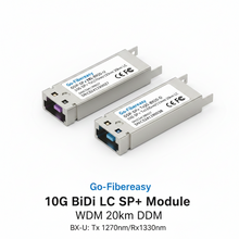 Load image into Gallery viewer, SFP 10Gb BiDi LC WDM Transceiver Module 20km 10Gbase-BX Tx1270/Rx1330nm SFP Optical Module Compatible with Cisco,Miktotik,HP