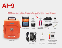 Load image into Gallery viewer, Signalfire AI-9 AI-5 Pro AI-6C+ AI-6A+ Ai20 Ai30 Multi-language Fiber Optic Fusion Splicer Machine SM,MM,DS,NZDS