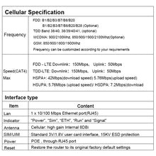 Load image into Gallery viewer, Yeacomm YF-P11K 4G CPE WiFi Kit outdoor LTE Router and indoor Wireless Access Point 2*LAN 2.4GHz WiFi Router Repeater Signal Booster