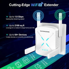 Load image into Gallery viewer, COMFAST AX1800 WiFi6 Repeater WiFi5 Network Router Extender 5G+2.4GHz Repeater Signal Booster WLAN Amplifier