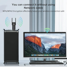 Load image into Gallery viewer, 1300Mbps USB Wireless Adapter 2.4/5Ghz WiFi 5 Antenna Dongle 2 in 1 Bluetooth 8822BU USB3.0 8812BU WiFi Network Card for PC