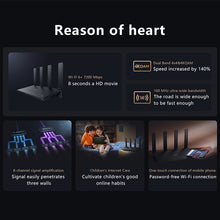Load image into Gallery viewer, Huawei WiFi AX6 Dual Band WiFi 6+ Router, 7200 Mbps, 4k QAM, 8 Channel Signal, 2.4G and 5G, Wireless / Wired, Wi-Fi 802.11g, QoS