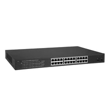 Load image into Gallery viewer, COMFAST 24-Port Gigabit POE Ethernet Switch With Rj45 Port 24* 10/100/1000M 2*SFP IEEE802.3af/at POE Power Switch Hotel Office