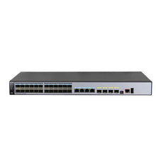Load image into Gallery viewer, Huawei 24 port Switch S5720-28X-LI-24S-AC, 24 Gig SFP, 8 dual-purpose 10/100/1000 or SFP, 4 x 10 Gig SFP+, AC 110/220V, front access