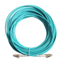 Load image into Gallery viewer, 10G OM3 Fiber Optic Patch Cord LC/UPC LC-LC Duplex Multi Mode Cable 1M 2M 3M 5M 10M 15M 20M 30M 50M 100M 3.0mm Jumper Cable