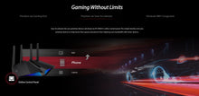 Load image into Gallery viewer, ASUS RT-AX82U AX5400 ROG Gaming Router Dual-Bnd WiFi 6 Game Acceleration Mesh WiFi,MU-MIMO, Mobile Game Boost, Streaming, Gaming
