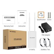 Load image into Gallery viewer, COMFAST 300/1200Mbps Outdoor Wireless AP 2.4/5.8G WiFi Router 48V 0.32A POE Wi-Fi Bridge Repeater Antenna