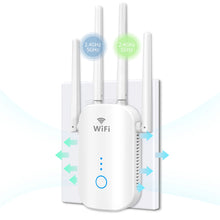 Load image into Gallery viewer, COMFAST AX1800 WiFi6 Repeater WiFi5 Network Router Extender 5G+2.4GHz Repeater Signal Booster WLAN Amplifier