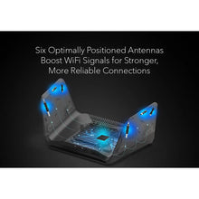 Load image into Gallery viewer, NETGEAR RAXE300 AXE7800 Nighthawk 8-Stream Tri-Band WiFi 6E Router 7.8Gbps Speed 2,500 Sq.Ft Armor & Smart Parental Controls