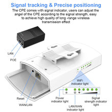 Load image into Gallery viewer, COMFAST Outdoor AP 300Mbps 1km Long Range 9dBi Wifi Antenna Router CPE 2.4GHz PoE Bridge Transmission Nanostation