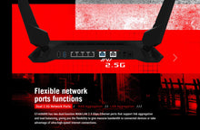 Load image into Gallery viewer, Asus GT-AX6000 ROG Rapture Gaming Wi-Fi Router AiMesh Router, Wi-Fi 6 802.11ax 6000 Mbps, WAN/LAN Dual 2.5G Network Ports