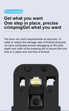 Load image into Gallery viewer, ONTi Professional Wire Stripper CAT6 Crystal Head Crimping Tool with RJ45 Cables Meter Tester for 4P/6P/8P Network Cable Cutters