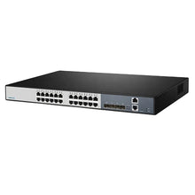Load image into Gallery viewer, Enterprise Network 24 Port Fiber Switch SFP Gigabit PoE switch with 24*10/100/1000BASE-T RJ45 and 4*10G SFP+ Optical Fiber Ports