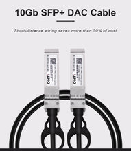 Load image into Gallery viewer, ONTi 10G SFP+ Twinax Cable, Direct Attach Copper(DAC) Passive Cable, 0.5-7M, for Cisco, MikroTik, HP, Intel...Etc Switch