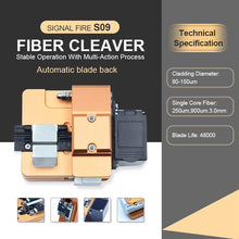 Load image into Gallery viewer, Signal Fire AI9 Fusion Splicer S09 Fiber Cleaver, SC/UPC, Single Mode, 1 Meter, FTTH, FTTx, FTTB Fiber Optics Fusion Splicing Machine