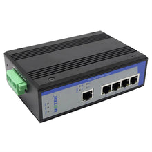 Load image into Gallery viewer, UOTEK Industrial 1000M 4 Ports Unmanaged Ethernet POE Switch Gigabit Optical Fiber SEP SC Interface DIN-Rail UT-6405G-POE