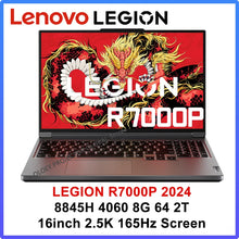 Load image into Gallery viewer, Lenovo LEGION R7000P 2024 Ryzen R7 8845H Geforce RTX4060 8GB 16G/32G RAM 1T SSD 16" 2.5K 165Hz Screen