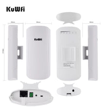 Load image into Gallery viewer, Kuwfi 5GHz 450Mbps Wifi Bridge Outdoor CPE Long Range Wireless Repeater Extender Access Point AP WiFi Bridge Client Router