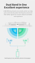 Load image into Gallery viewer, COMFAST CF-E395AX 2.4GHz 5GHz 3000Mbps POE Ceiling-mount Access Point Indoor Router WiFi6 2.4GHz 574Mbps; 5.8GHz 2400Mbps 4*3dBi antenna