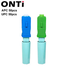 Load image into Gallery viewer, ONTi New SC APC SM Single-Mode Fiber Optical Connector FTTH Tool Cold Connector Tool SC UPC Fiber Optic Fast Connector