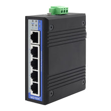 Load image into Gallery viewer, UOTEK 1000M 5 Ports RJ45 Network Gigabit Unmanaged Industrial Ethernet Switch DIN-Rail IP40 Full Half Duplex UT-6405GC