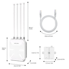 Load image into Gallery viewer, Wavlink WiFi 7 BE5100 Outdoor Long Range Mesh Router Dual Band IP67 HIgh Speed Waterproof & Dustproof 8dBi High-Gain Antennas
