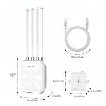 Load image into Gallery viewer, Wavlink WiFi 7 BE5100 Outdoor Long Range Mesh Router Dual Band IP67 HIgh Speed Waterproof & Dustproof 8dBi High-Gain Antennas