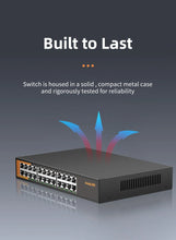 Load image into Gallery viewer, KeepLiNK 24-Port Gigabit RJ45 Ethernet Switch Unmanaged Plug and Play, 24*10/100/1000Mbps, 48 Gbps Switching capacity, 35.71Mpps
