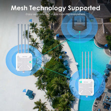 Load image into Gallery viewer, Wavlink WiFi Extender AX3000 WiFi6 Wireless Outdoor Access Point IP67 Weatherproof WiFi Repeater 300m 2.4/5.8GHz 3000Mbps WiFi AP