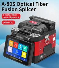Load image into Gallery viewer, COMPTYCO A-80S Optical Fiber Fusion Splicer SM MM Multilingual Touch Screen Fiber Optic Core Welding Machine Built in OPM VFL