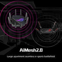 Load image into Gallery viewer, ROG GT-AX11000 Pro Gaming WiFi Router 10G+2.5G WAN/LAN custom network port 16nm Broadcom flagship male core dot matrix RGB