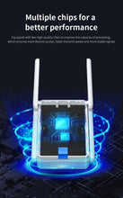 Load image into Gallery viewer, COMFAST 3000Mbps WiFi 6 Repeater 2.4G&5GHz Dual Band Wireless Extender 802.11ax Full Gigabit Port For Home Office CF-XR186