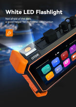 Load image into Gallery viewer, Tahlitech Mini OTDR Optic Otdr Optical Reflector Tester 1310/1550nm 26/24dB Optical Reflectometer Touch Screen OPM VFL