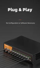 Load image into Gallery viewer, keepLink POE Switch 1000 Mbps 8 Ports Network Standard POE Ethernet Switch 52V Built-in Power For CCTV IP Camera/Wifi Router