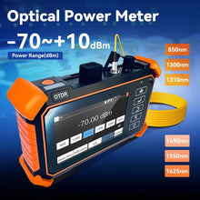 Load image into Gallery viewer, Tahlitech Mini OTDR Optic Otdr Optical Reflector Tester 1310/1550nm 26/24dB Optical Reflectometer Touch Screen OPM VFL