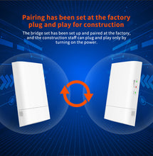 Load image into Gallery viewer, Tenda O1-5G 1KM 5GHz Outdoor CPE Wireless 9dbi WIFI Repeater Extender Router AP Access Point Wi-Fi Bridge with POE/DC Adapter