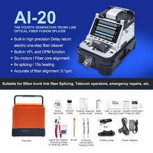 Load image into Gallery viewer, AI-9 AI-8C AI-6C AI-6A AI-30A AI-20A Signal Fire Multi-language Optical Fiber Fusion Splicer FTTH Fiber Splicing Machine