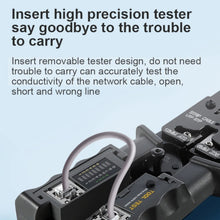 Load image into Gallery viewer, ONTi Professional Wire Stripper CAT6 Crystal Head Crimping Tool with RJ45 Cables Meter Tester for 4P/6P/8P Network Cable Cutters