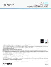 Load image into Gallery viewer, NETGEAR RAXE300 AXE7800 Nighthawk 8-Stream Tri-Band WiFi 6E Router 7.8Gbps Speed 2,500 Sq.Ft Armor & Smart Parental Controls