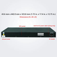 Load image into Gallery viewer, Huawei 24Port Managed PoE Enterprise Gigabit Switch S5720-28P-PWR-LI-AC
24*10/100/1000 Ethernet, 4 Gig SFP, PoE+, 370W POE AC Power