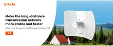 Load image into Gallery viewer, Tenda O8 Outdoor Access Point 433 Mbps Long Range CPE 5GHz Wireless Bridge 23dBi Transmission 20km AP|WISP|IP65 Waterproof