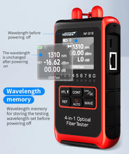 Load image into Gallery viewer, NOYAFA NF-916 4in1 Fiber Optical Power Meter Visual Fault Locator VFL REF FC SC ST RJ45 Fiber Optic Cable Testing Tool