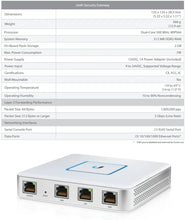 Load image into Gallery viewer, UBIQUITI USG UniFi Security Gateway Router, Enterprise Gateway Router Firewall, 3xGigabit Ethernet, Wall-Mountable, Dual-Core